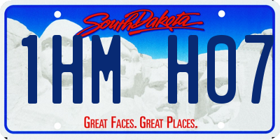 SD license plate 1HMH07