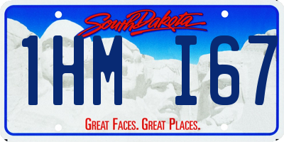SD license plate 1HMI67