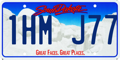 SD license plate 1HMJ77