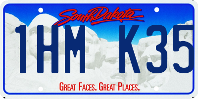 SD license plate 1HMK35