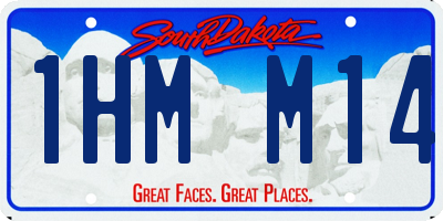 SD license plate 1HMM14