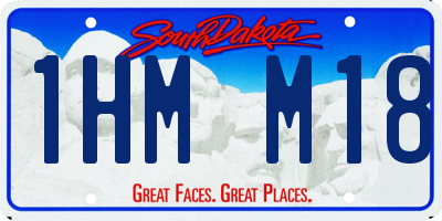 SD license plate 1HMM18