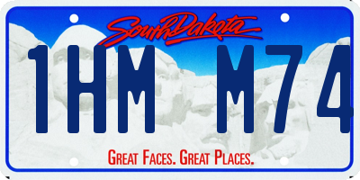 SD license plate 1HMM74