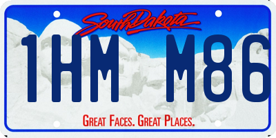 SD license plate 1HMM86