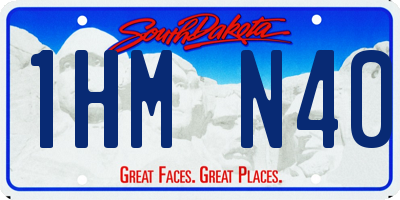 SD license plate 1HMN40
