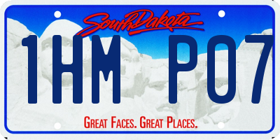 SD license plate 1HMP07