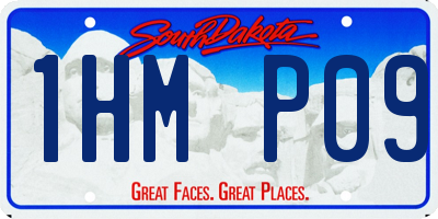 SD license plate 1HMP09