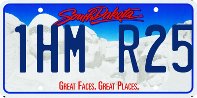 SD license plate 1HMR25