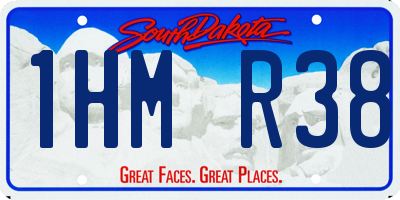 SD license plate 1HMR38