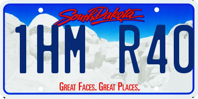 SD license plate 1HMR40