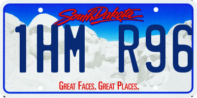 SD license plate 1HMR96