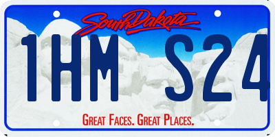SD license plate 1HMS24