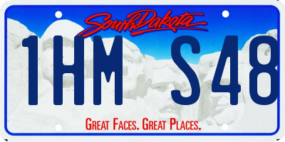 SD license plate 1HMS48