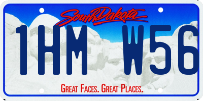SD license plate 1HMW56