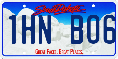 SD license plate 1HNB06