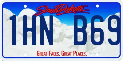 SD license plate 1HNB69