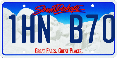 SD license plate 1HNB70