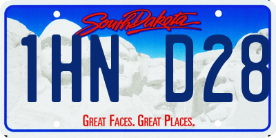 SD license plate 1HND28