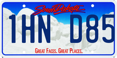 SD license plate 1HND85