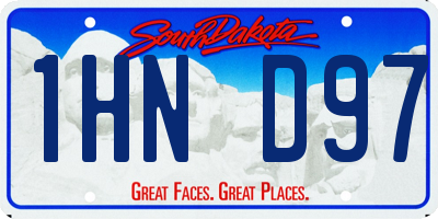 SD license plate 1HND97
