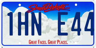 SD license plate 1HNE44