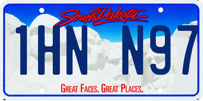 SD license plate 1HNN97