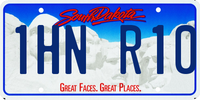 SD license plate 1HNR10