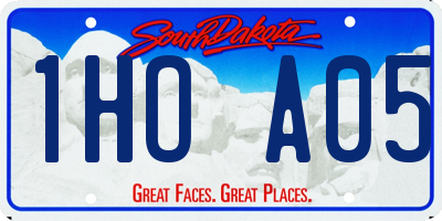SD license plate 1HOA05