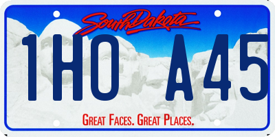 SD license plate 1HOA45