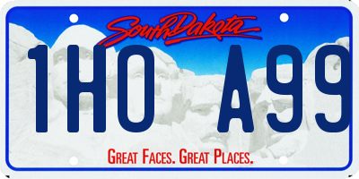 SD license plate 1HOA99