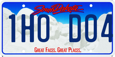 SD license plate 1HOD04