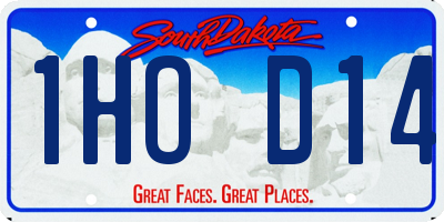 SD license plate 1HOD14