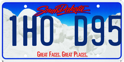 SD license plate 1HOD95