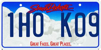 SD license plate 1HOK09