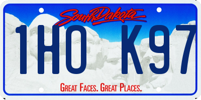 SD license plate 1HOK97