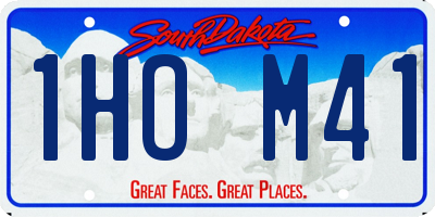 SD license plate 1HOM41