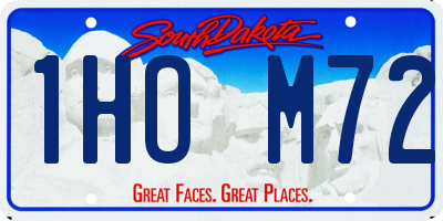 SD license plate 1HOM72