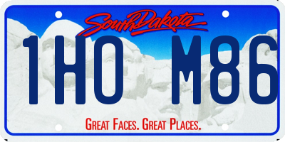 SD license plate 1HOM86