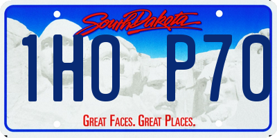 SD license plate 1HOP70