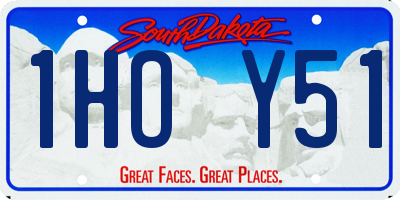 SD license plate 1HOY51