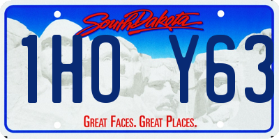 SD license plate 1HOY63