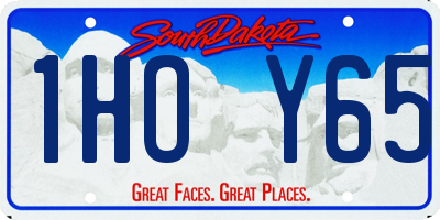 SD license plate 1HOY65