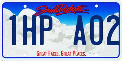 SD license plate 1HPA02