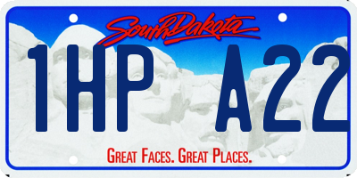 SD license plate 1HPA22