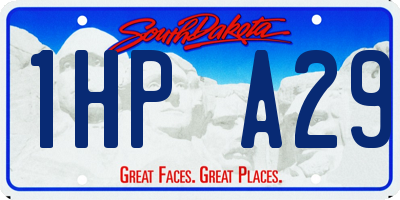 SD license plate 1HPA29