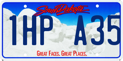 SD license plate 1HPA35