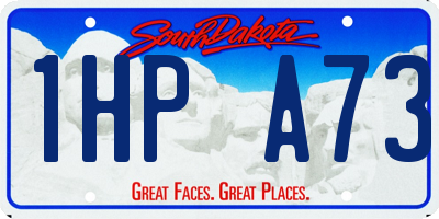 SD license plate 1HPA73