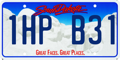SD license plate 1HPB31