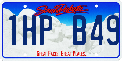 SD license plate 1HPB49