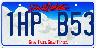 SD license plate 1HPB53